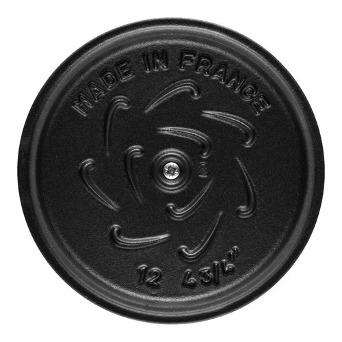 STAUB La Cocotte 725 mL Cast Iron Round Rice Cocotte, Black