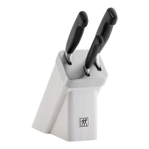 ZWILLING **** Four Star 4 Piece Self Sharpening Block Set, White