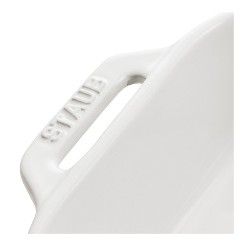 STAUB Ceramique 4.4 L Ceramic Rectangular Oven Dish, White
