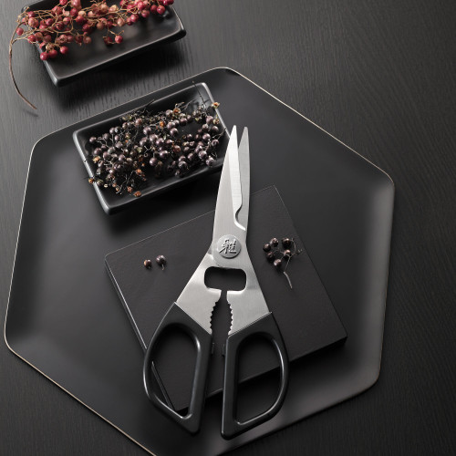 MIYABI 22 cm, Kitchen Shears, Black