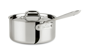 All-Clad D3 Stainless Steel 3 Quart Saucepan with Lid
