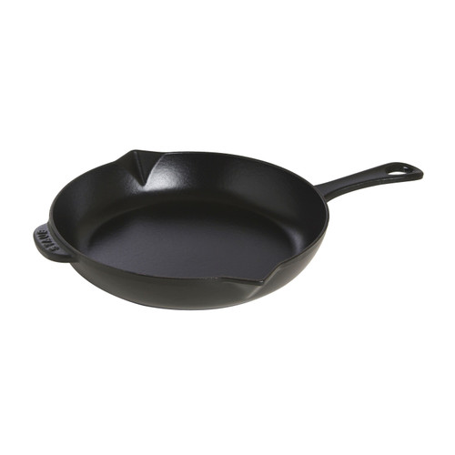 STAUB Pans 26 cm / 10 inch Cast Iron Frying Pan, Black