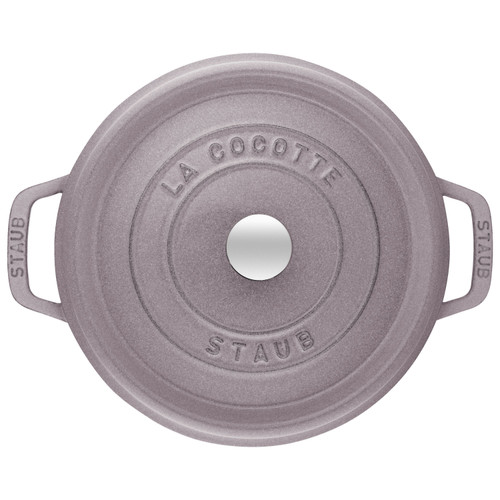 STAUB La Cocotte 5.25 L Cast Iron Round Cocotte, Cherry Blossom