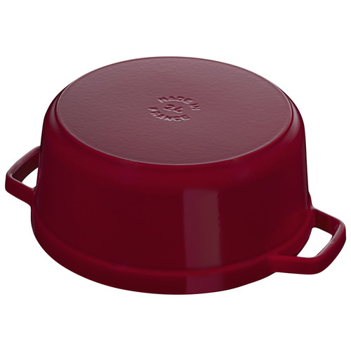 STAUB La Cocotte 5.25 L Cast Iron Round Cocotte, Bordeaux