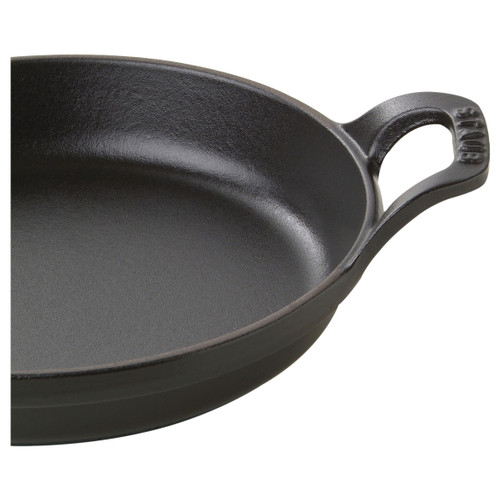 STAUB Specialities 750 ml Cast Iron Round Oven Dish, Black