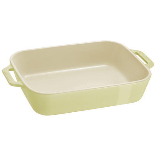 STAUB Ceramique Rectangular Baking Dish Set Light Green 2 Piece