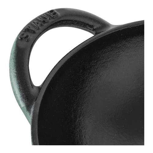 STAUB Specialities 16 cm / 6.5 inch Cast Iron Wok, Eucalyptus