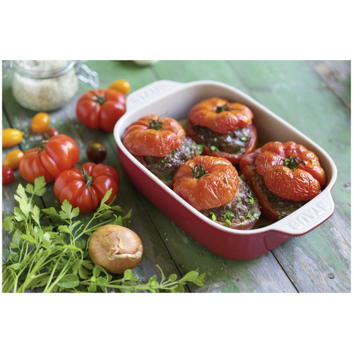 STAUB Ceramique 710 ml Ceramic Rectangular Oven Dish, Cherry