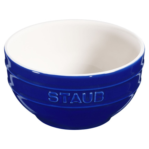 STAUB Ceramique 14 cm Ceramic Round Bowl, Dark-Blue