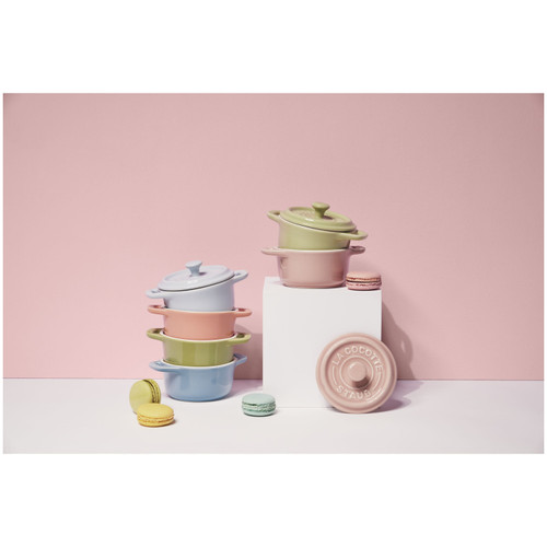 STAUB Ceramique 6 Piece Ceramic Cocotte Set Macaron, Mixed Colours