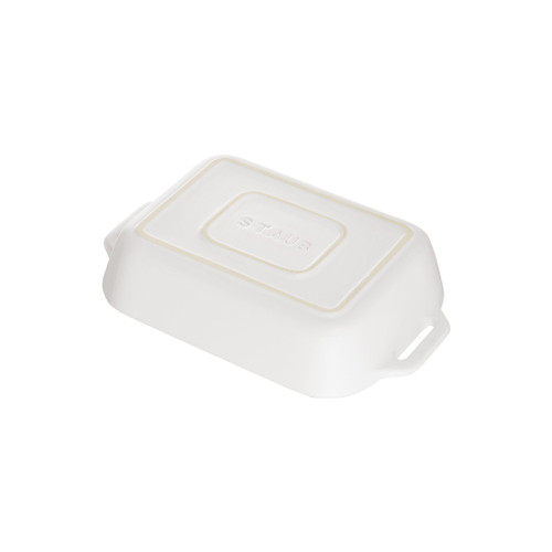 STAUB Ceramique 400 ml Ceramic Rectangular Oven Dish, White