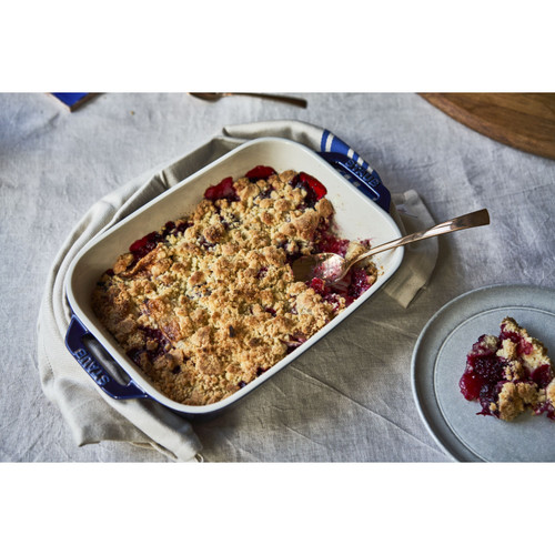 STAUB Ceramique 4.4 L Ceramic Rectangular Oven Dish, Dark-Blue