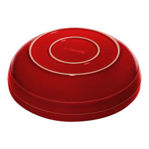 STAUB Ceramique 28 cm Ceramic Round Serving Bowl, Cherry