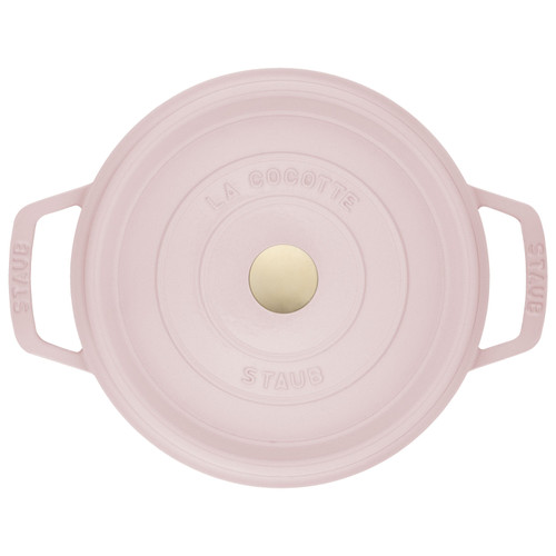 STAUB La Cocotte 2.5 L Cast Iron Round Cocotte, Sorbet Rose