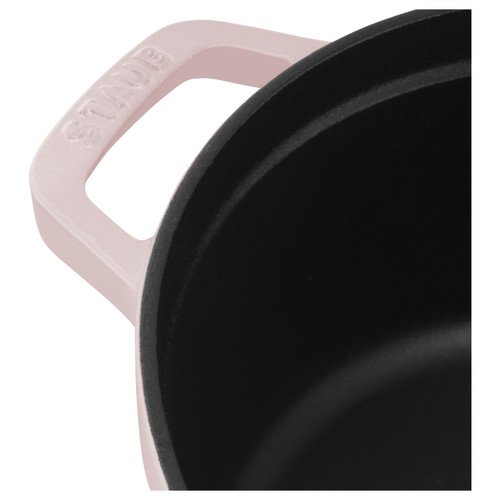 STAUB La Cocotte 2.5 L Cast Iron Round Cocotte, Sorbet Rose
