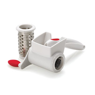 Cuisipro Rotary Grater, 2-Drum Set, SGT, 7"/17.8cm, White