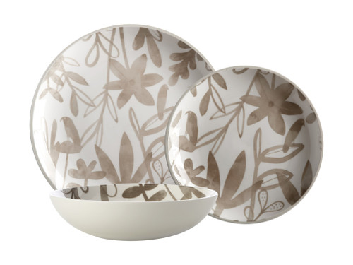 Maxwell & Williams Dusk Taupe 12-Piece Dinnerware Set