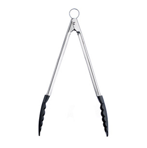 Cuisipro Silicone Locking Tongs - Black 16" Cuisipro Silicone Locking Tongs - Black 16"