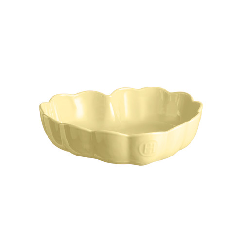 Emile Henry Madeleine Heart Shaped Baking Dish Vanilla