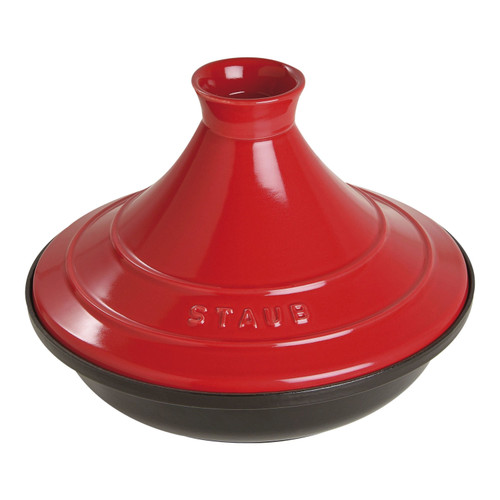 STAUB Specialities 28 cm Cast Iron Tajine, Cherry