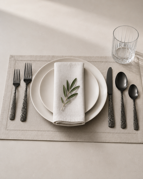 Cobra Black 20-piece Flatware Set