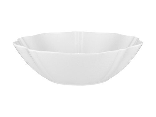 Florence Scalloped Serving Bowl White 25x7cm