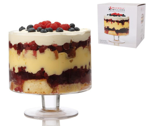 Diamante Footed Trifle Bowl 20cm Gift Boxed
