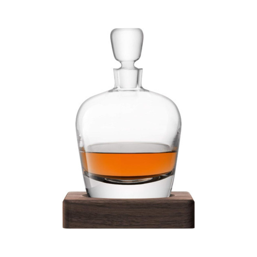 Whisky Arran Decanter 1L Clear & Walnut Base