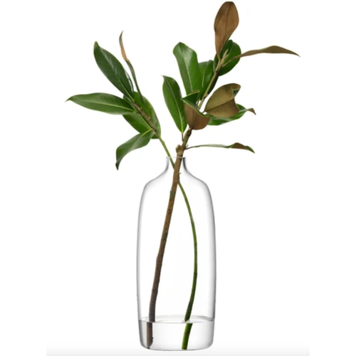 Vessel Wide Vase Clear 46cm