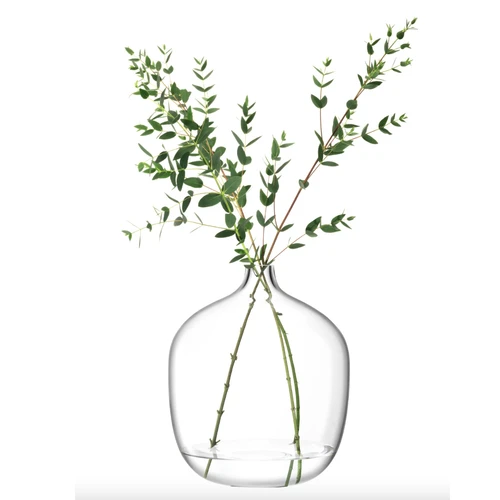 Vessel Wide Vase Clear 35cm