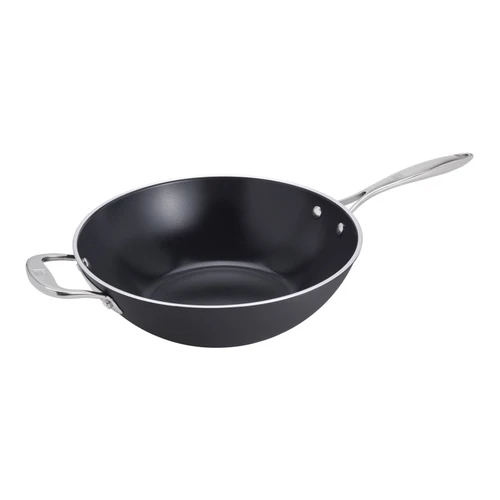 ZWILLING Forte Plus Wok, 30 cm / 12 inch, Aluminum, Ceramic Titanium