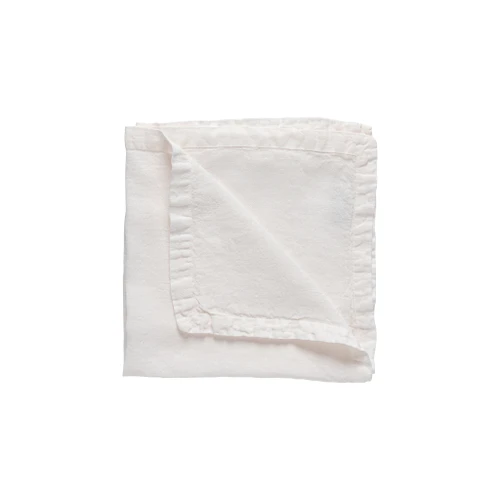 Costa Nova Maria Chalk White Linen Napkin