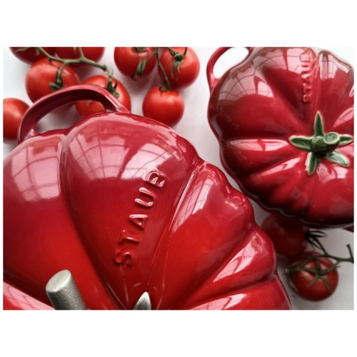 STAUB La Cocotte 2.8 L Cast Iron Tomato Cocotte, Cherry (Visual Imperfections - B STOCK)