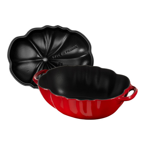 STAUB La Cocotte 2.8 L Cast Iron Tomato Cocotte, Cherry (Visual Imperfections - B STOCK)