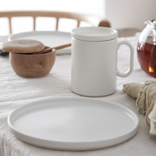 Redonda White Salad Plate - set of 6