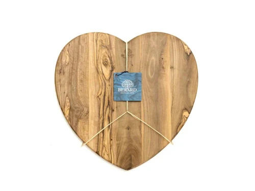 Berard Cutting Board, Heart, 11x6.7x0.63"/28x17x1.6cm, Olivewood
