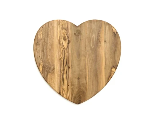 Berard Cutting Board, Heart, 11x6.7x0.63"/28x17x1.6cm, Olivewood