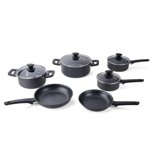 Cuisipro Cookware Set Soft Touch, Non-stick 10pc, Aluminum
