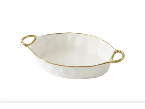 Pampa Bay Golden Handles Oval Baking Dish