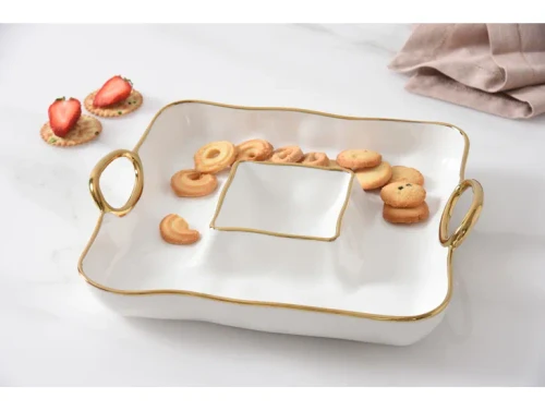 Pampa Bay Golden Handles Square Chip&Dip