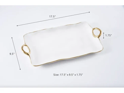 Pampa Bay Golden Handles Large Platter