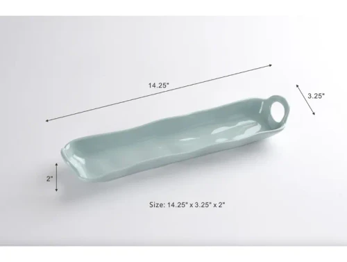 Pampa Bay Aqua Melamine cracker tray