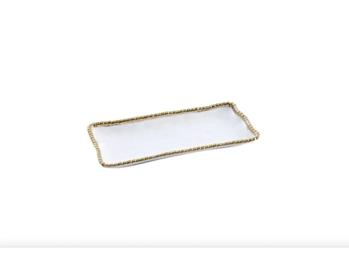 Pampa Bay Golden Salerno Small Rectangular Tray