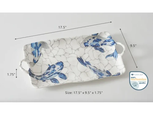 Pampa Bay Koi Melamine Large Platter