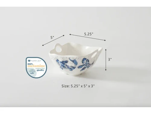 Pampa Bay Koi Melamine Snack Bowl