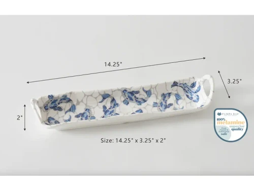 Pampa Bay Koi Melamine Cracker Tray