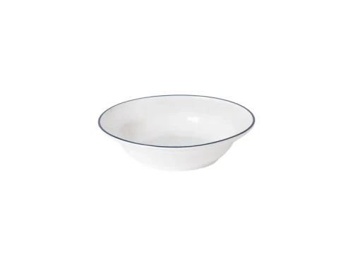 Costa Nova Beja White Blue Soup/Pasta Plate - Set of 6