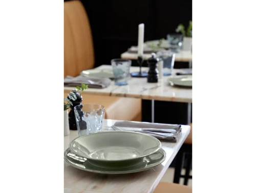 Costa Nova Friso Sage Green Soup/pasta plate - Set of 6