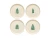 Casafina Pacifica Christmas Tree Salad/Dessert plate - Set of 4