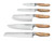 Wusthof Amici 6 Piece Knife Set with Leather Wrapped Knife Block
